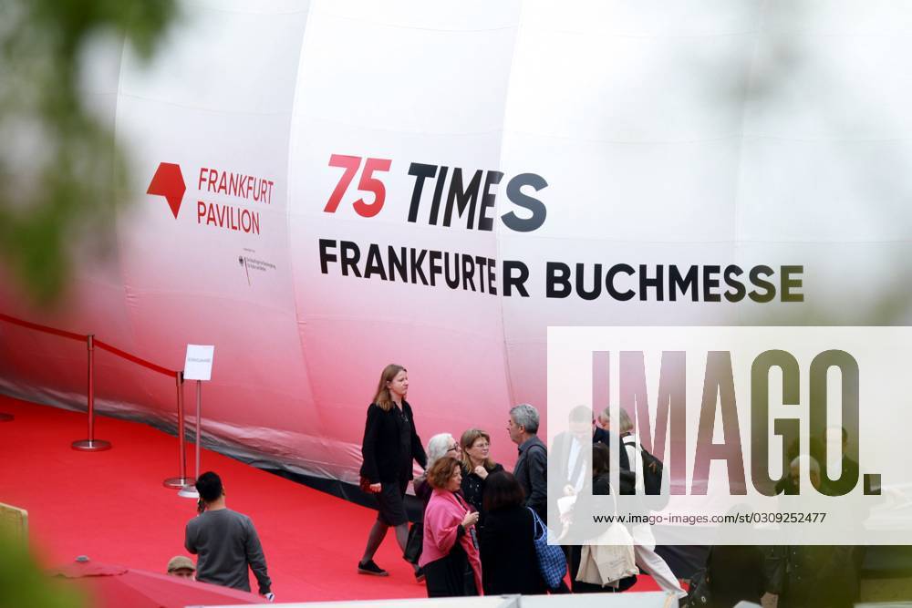 Frankfurt Main, Hessen, Deutschland, 19.10.2023: Frankfurter Buchmesse 2023 mit dem Slogan 75 Times , da die Messe zum 75. Mal stattfindet