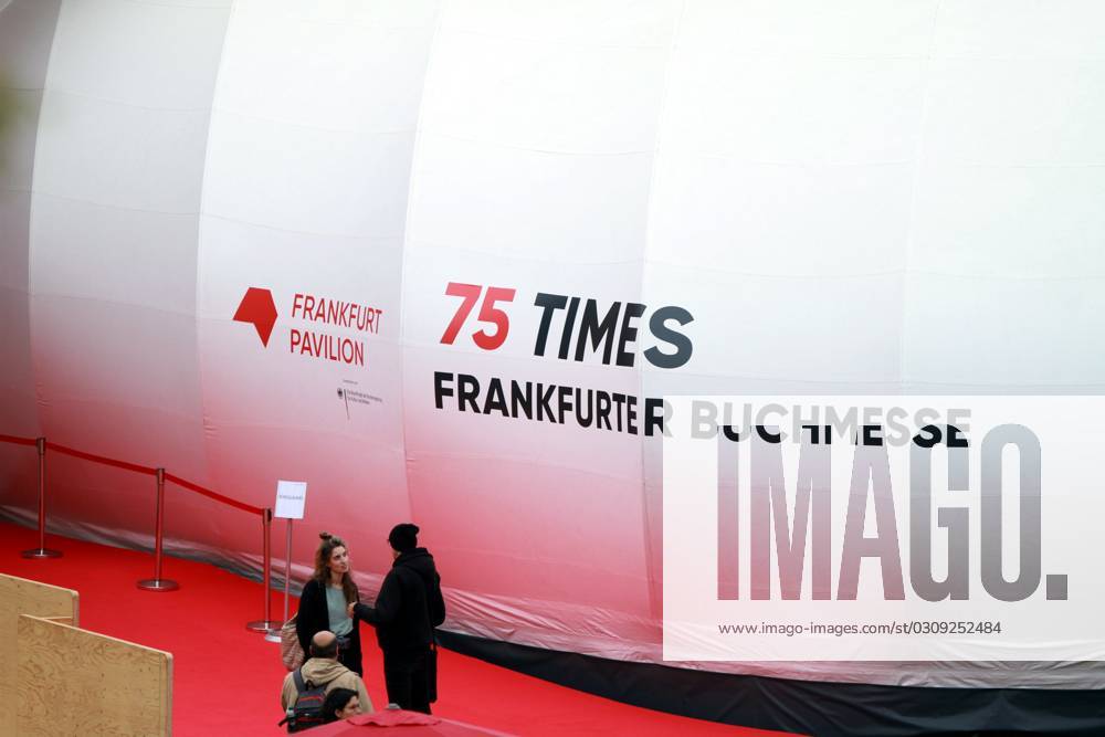 Frankfurt Main, Hessen, Deutschland, 19.10.2023: Frankfurter Buchmesse 2023 mit dem Slogan 75 Times , da die Messe zum 75. Mal stattfindet