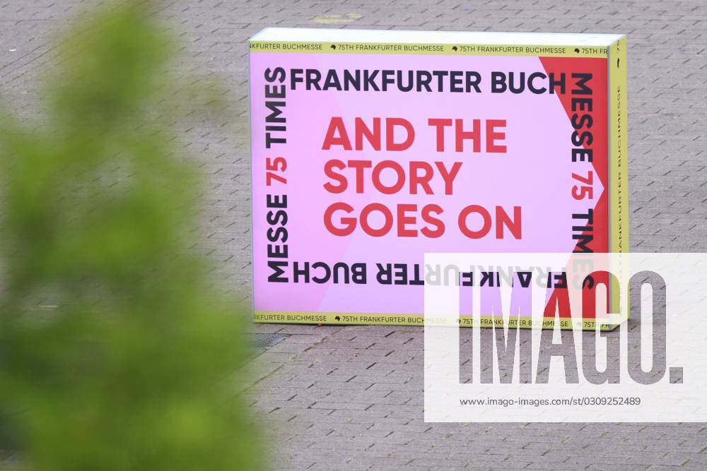 Frankfurt Main, Hessen, Deutschland, 19.10.2023: Frankfurter Buchmesse 2023 mit dem Slogan 75 Times , da die Messe zum 75. Mal stattfindet
