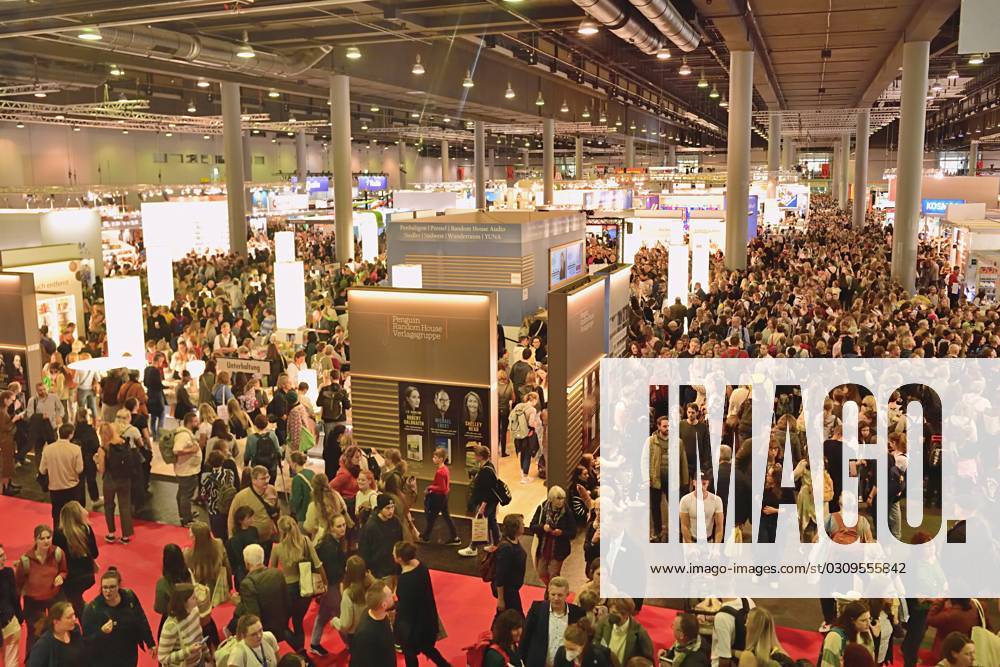 Frankfurter Buchmesse Frankfurter Buchmesse 2023. Der Besucherandrang am, heutigen Messesamstag ist groß. Frankfurt am Main Messe Hessen Deutschland
