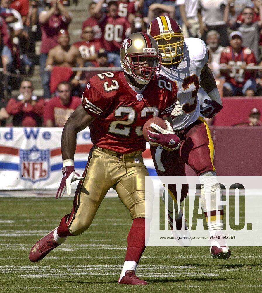 San Francisco, California, U.S - San Francisco 49ers defensive back Jimmy Williams (23) on Sunday, September 22, 2002, in San Francisco, California. The 49ers defeated the Redskins 20-10. NFL American Football Herren USA 2002: 49ers 20:10 Redskins - ZUMAg52_ 20020922_zap_g52_030