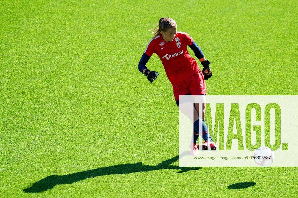 Goalkeeper Cecilie Haustaker Fiskerstrand of Norway during a training session on September 3, 2018 in Oslo. Photo: Jon Olav Nesvold BILDBYRN kod JE 160301