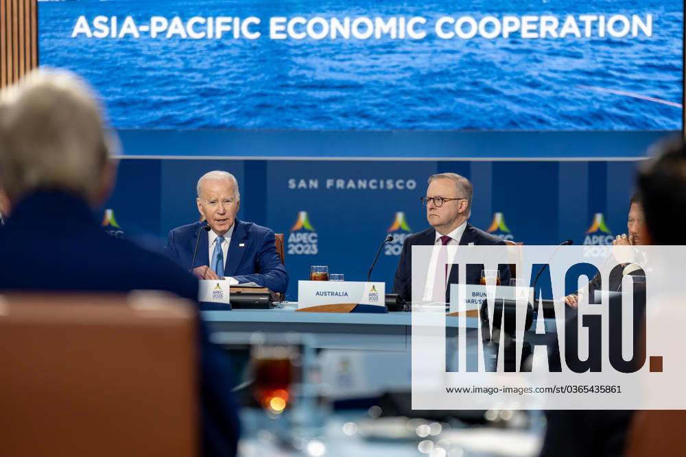 U.S. President JOE BIDEN and Australian Prime Minister ANTHONY ALBANESE during the APEC Summit. San Francisco USA - ZUMA 20231116_new_z03_064