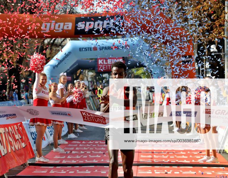 RUNNING - Graz Marathon GRAZ,AUSTRIA,14.OCT.18 - RUNNING - Graz Marathon. Image shows Lemawork Ketema (AUT). GEPAxpictures Oberlaender