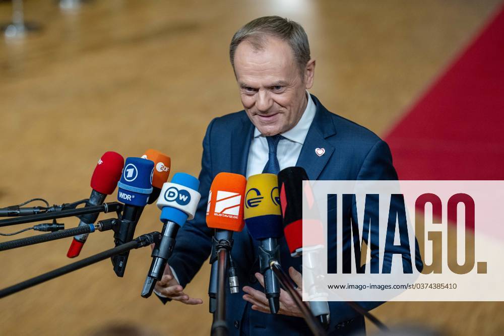 BRUSSELS - Prime Minister of Poland Donald Tusk arrives at a summit with leaders of the European Union and the Western Balkans. Discussions included Ukraine s accession to the European Union. ANP JONAS ROOSENS netherlands out - belgium out