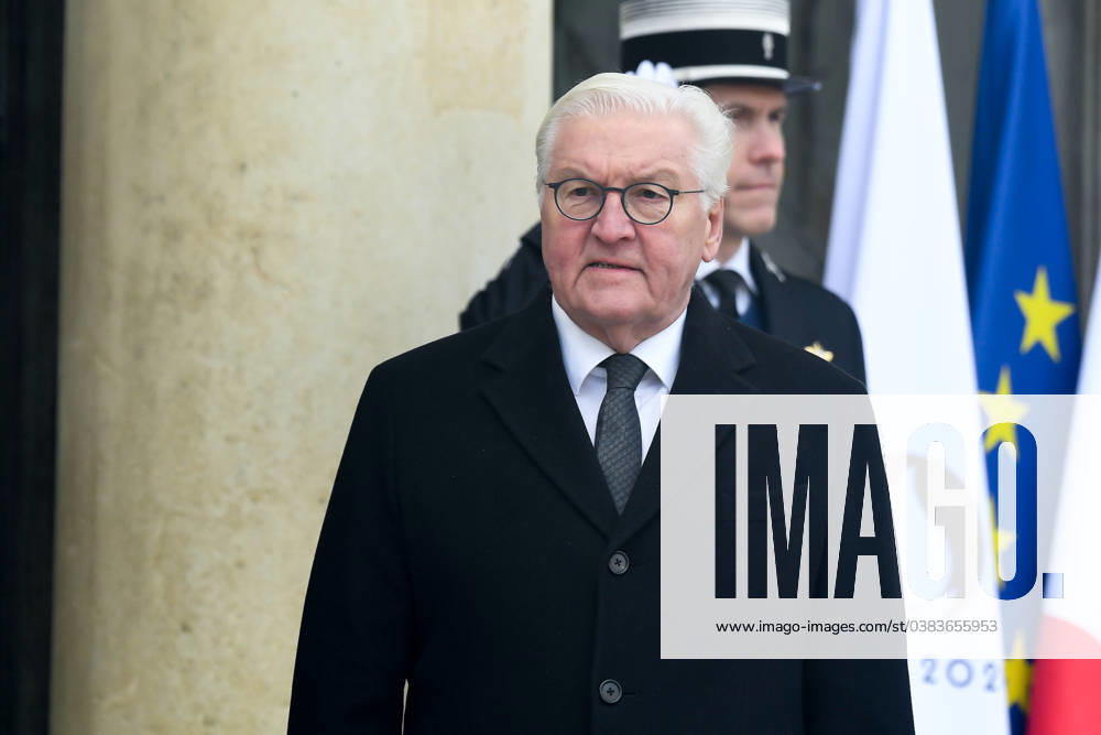 Frank Walter Steinmeier President of Germany arrives at the Elysee Palace after a ceremony for late European Commission president Jacques Delors, Friday, Jan. 5, 2024 in Paris. Jacques Delors, a Paris bank messenger s son who became the visionary and builder of a more unified Europe in his momentous decade as chief executive of the European Union, has died in Paris last week. He was 98. NEWS : dà jeuner au Palais de l Elysà e dans le cadre de l hommage national à M. Jacques Delors - 05 01 2024 LionelUrman Panoramic