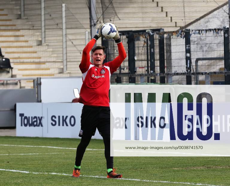 Frankfurt am Main , PSD Bank Arena am Bornheimer Hang Regionalliga Süd Saison 2018 2019 Testspiel FSV Frankfurt gegen Viktoria Aschaffenburg Torwart Aulbach, Marco (33, FSV Frankfurt)