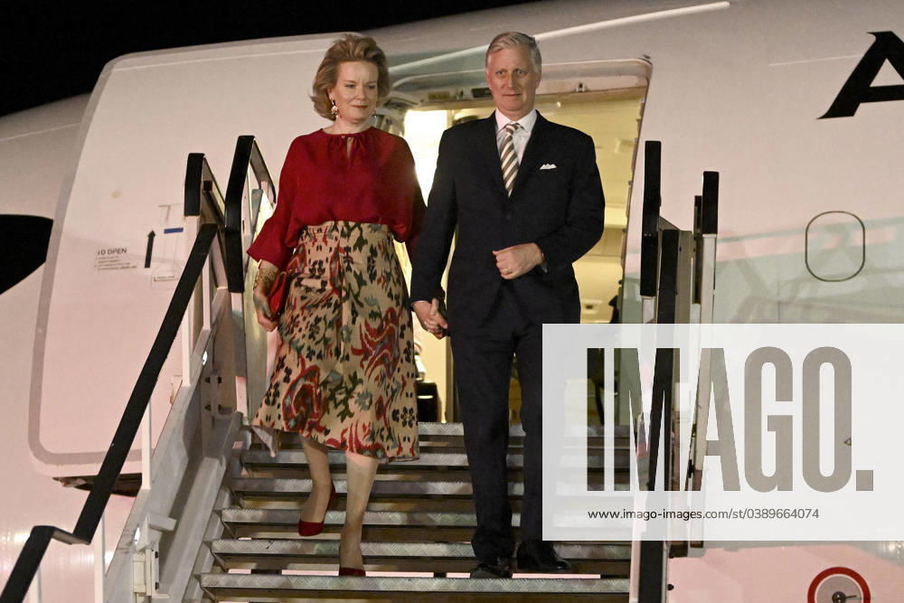 State Visit of King Philippe and Queen Mathilde to South Africa - Day 1 PRETORIA, SOUTH AFRICA - MARCH 22 : State Visit of King Philippe and Queen Mathilde to South Africa (Day 1) - Official departure ceremony - Arrival at Pretoria - Official Welcome ceremony by HE Cyril Ramaphosa (President of the Republic of South Africa and Press Statement) - Ceremony at the Freedom Park - Roundtable « Delevering socio-economic growth and job creation in South Africa : The emancipatory power of social entrepreneurship « - Courtesy call by the Deputy President of the Republic of South Africa - State Dinner on 22, 2023 in Pretoria, South Africa, 22 03 2023 Credit : Pool F.Andrieu Agencepeps Content Curation .