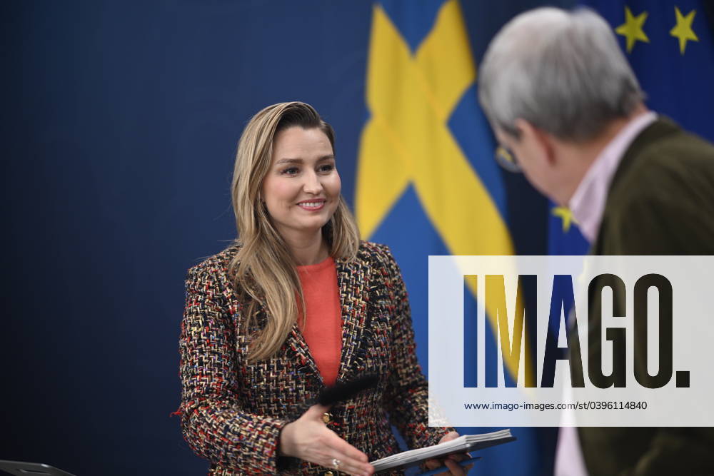 STOCKHOLM , SWEDEN 20240125 Energy and Enterprise Minister Ebba Busch presents the governments decision on a new electricity market investigation Bo Diczfalusy is appointed investigator STOCKHOLM SWEDEN