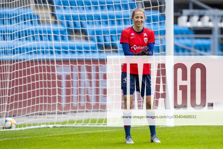 Goalkeeper Cecilie Haustaker Fiskerstrand of Norway during a training session on May 23, 2019 in Oslo. Photo: Fredrik Varfjell BILDBYRAN kod FV 150242