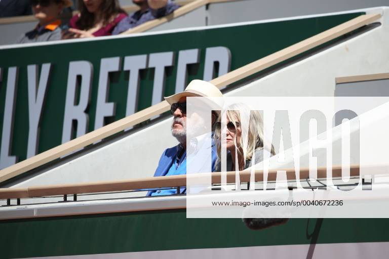 Ion Tsiriac and Nadia Comaneci, USA ROU, during quarterfinals of 2019 French Open at Roland Garros, Paris, 06 06 2019; -