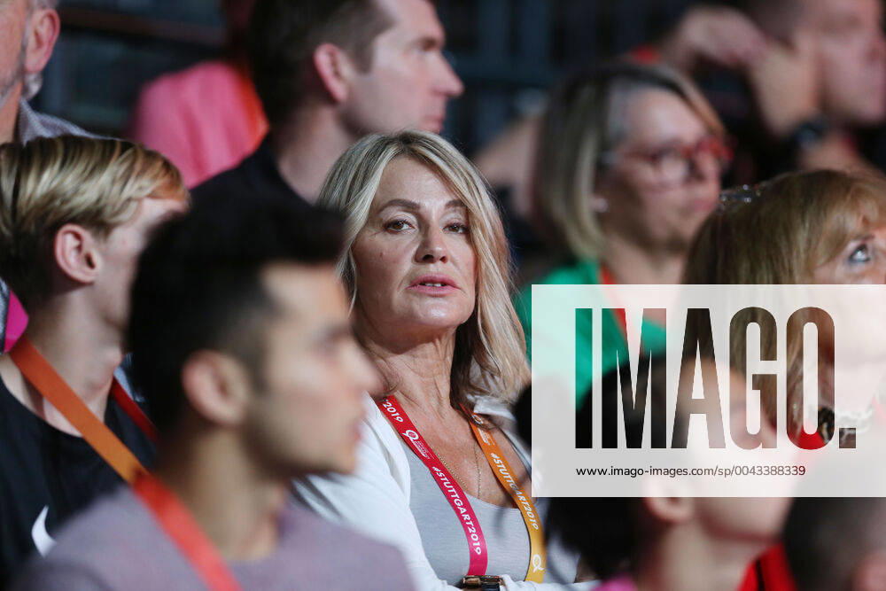 Nadia Comaneci, USA ROU, during apparatus final at 2019 artistics world championships in Stuttgart; 12 10 2019;
