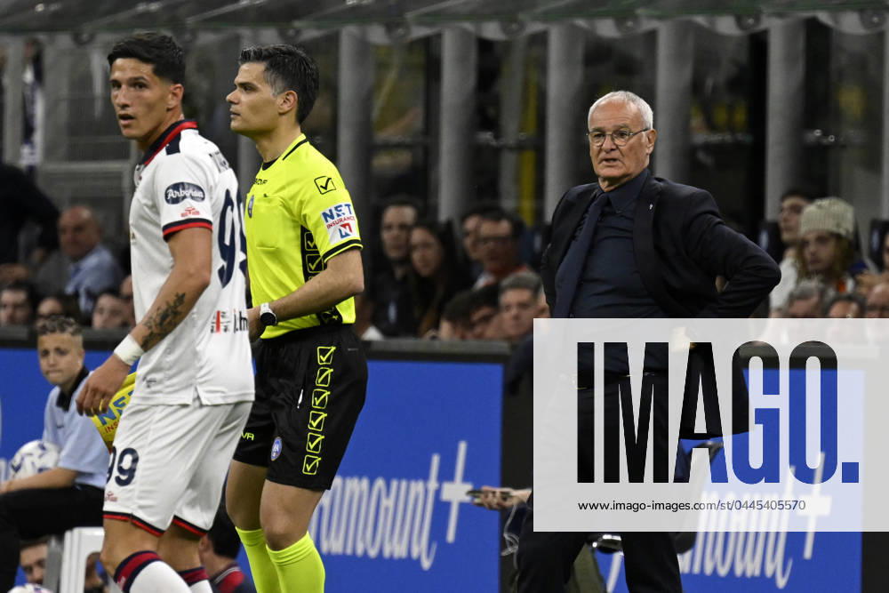 Foto IPP Paolo Bona Milano 14 04 2024 Campionato Serie A di Calcio stagione 2023 2024 partita Inter-Cagliari Nella foto Claudio Ranieri, allenatore del Cagliari Italy Photo Press Worldwide Copyright