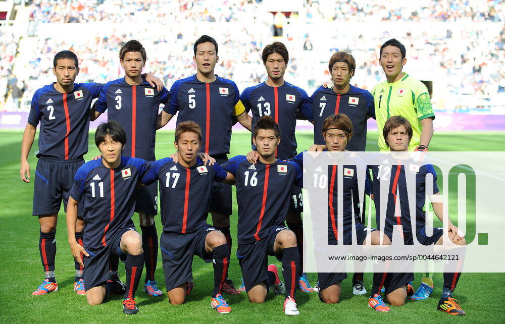 Japan team group, Mannschaftsbild, Totale Japan V Morocco London 2012 Olympic Games, Olympische Spiele, Olympia, OS Football, Japan V Morocco St James Park, Newcastle, England 29 July 2012