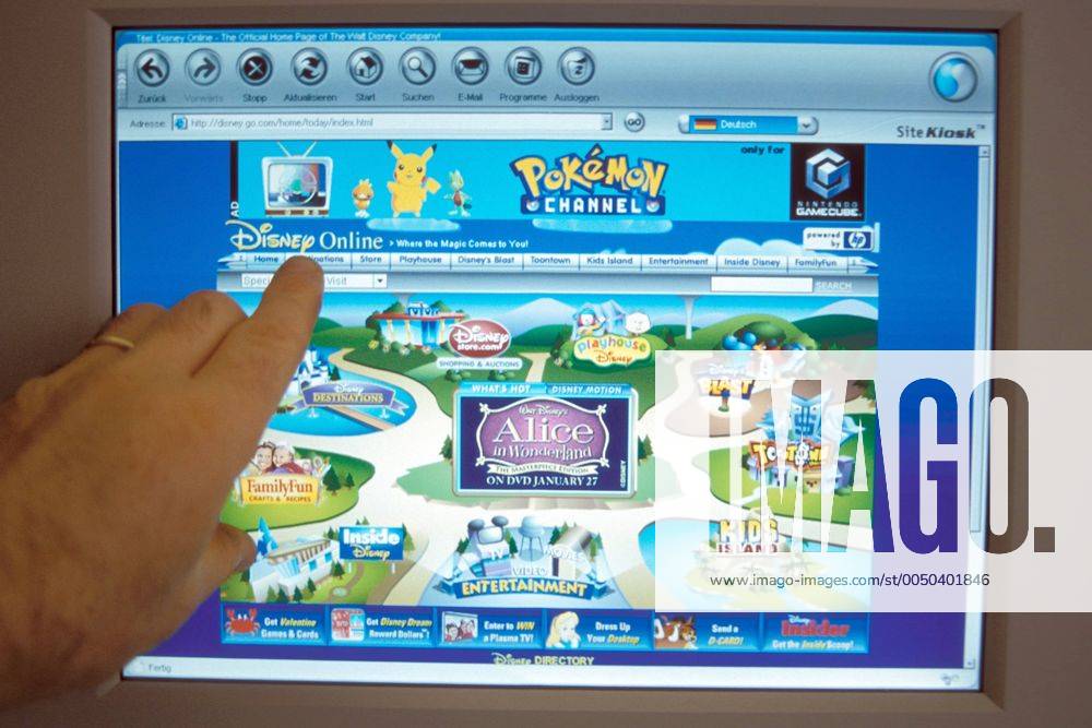 Internetseite der Walt Disney Company