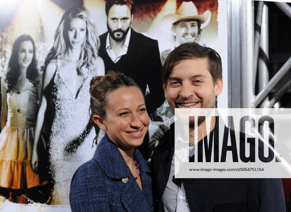 Producer Tobey Maguire and his wife Jennifer Meyer attend a special screening of the motion picture music drama Country Strong , at the Academy of Motion Picture Arts & Sciences in Beverly Hills, California on December 14, 2010. LAP2010121432