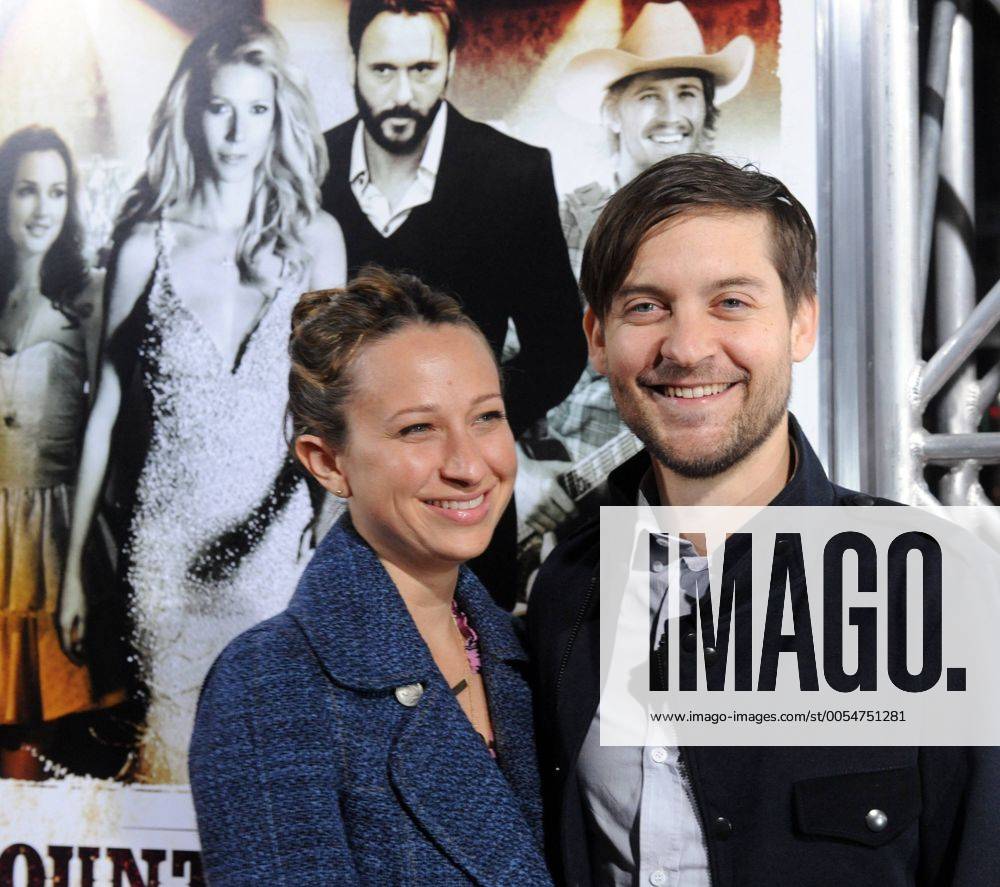 Producer Tobey Maguire and his wife Jennifer Meyer attend a special screening of the motion picture music drama Country Strong , at the Academy of Motion Picture Arts & Sciences in Beverly Hills, California on December 14, 2010. LAP2010121444