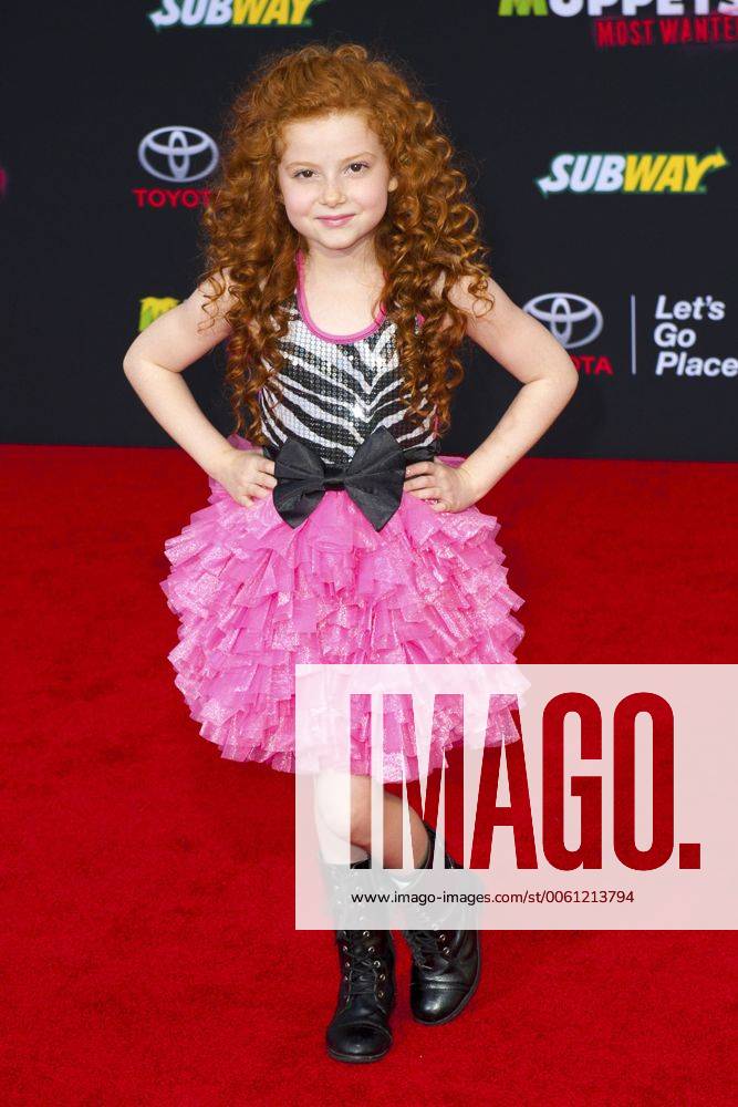 Francesca Capaldi bei der Premiere des Kinofilms Muppets Most Wanted im El Capitan Theatre, Hollywood. Los Angeles, 11.03.2014 Foto:xD.xStarbuckx xFuturexImage