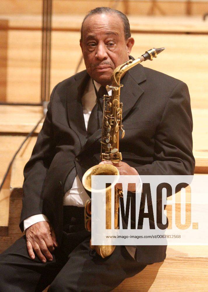 Feb. 1, 2013 - New York, New York, U.S. - Saxophonist NEA jazz master LOU DONALDSON performs at the Justice for Jazz Artists, Coming together as One: Fighting for your Rights on the NYC Club Scene event held at St. Peters Church. The sponsored by Local 802 promotes awareness for musician s pension fund , which none of the top 6 jazz clubs in NYC contribute. - ZUMAk03