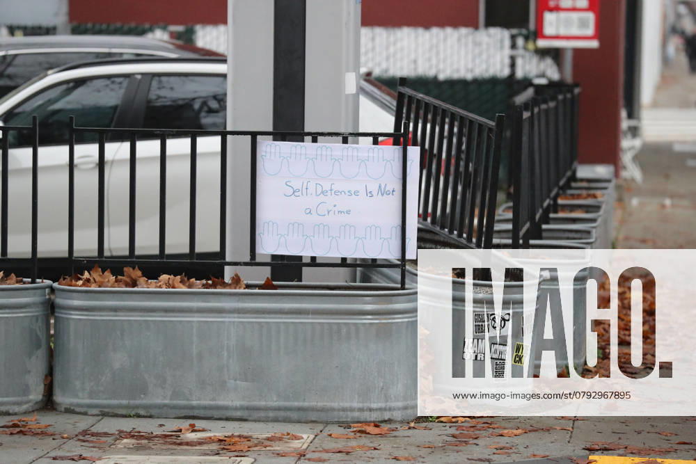 A self-defense sign outside the courtroom before the Jury found Nima Momeni guilty for 2nd Degree Murder in his trial he was charged with murdering Tech executive Bob Lee, in San Francisco, California. Bob Lee, who created the mobile payment service Cash App, was murdered in the cityÃ¢â‚¬â ¢s downtown Rincon Hill neighborhood on April 4, 2023. San Francisco USA - ZUMAm117 20241217_zaf_m117_025