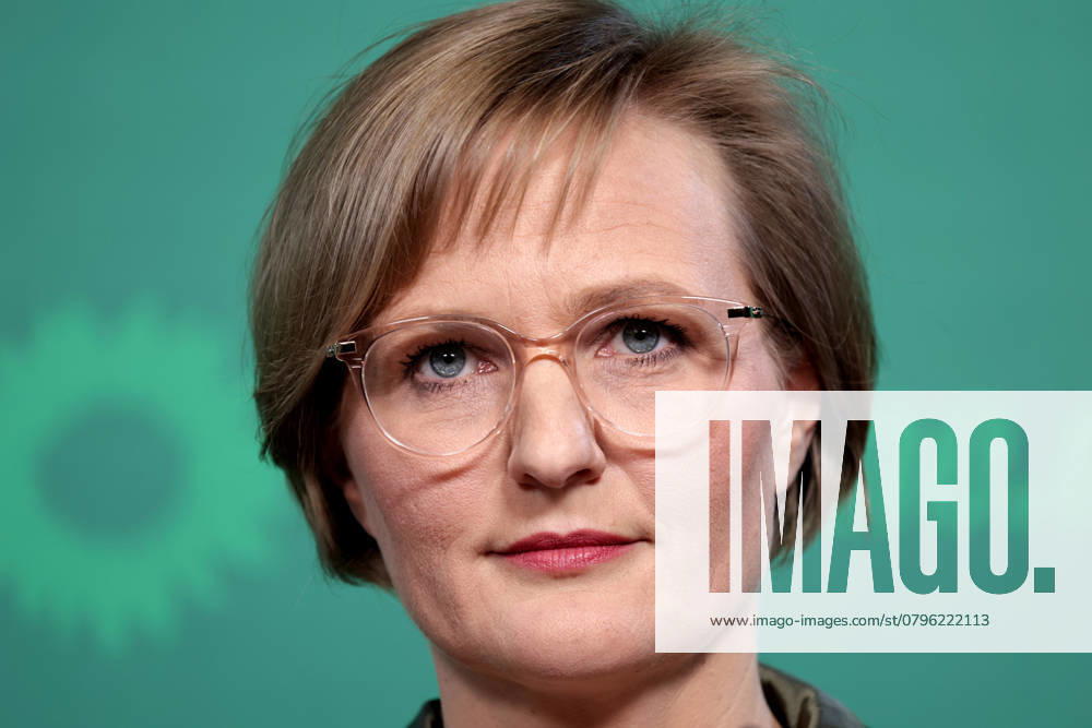 Franziska Brandner, Co-Vorsitzende von Buendnis 90 Die Gruenen, PK nach den Gremiensitzungen und dem Fall Gelbhaar, DEU, Berlin