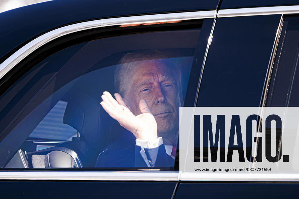 United States President Donald J Trump departs a reception with Micheal Martin, Taoiseach of Ireland, outside the Capitol Building in Washington in Washington DC, on Wednesday, March 12, 2025 Credit: Aaron Schwartz CNP Washington District of Columbia United States of America