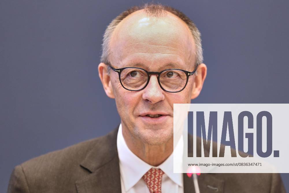 Berlin, Deutschland, 06.10.2025: Konrad-Adenauer-Haus: CDU-Bundesvorstandssitzung: Bundeskanzler Friedrich Merz (CDU)