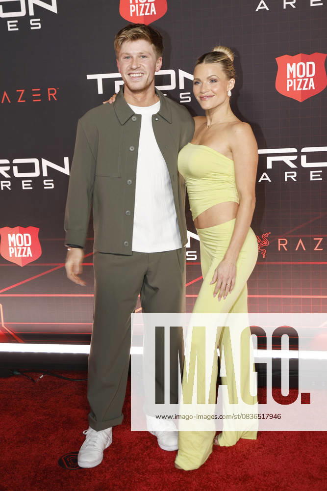 Robert Irwin, Witney Carson at the World Premiere of Tron Ares at the TCL Chinese Theatre IMAX Los Angeles USA - ZUMAg107 20251006_zep_g107_204