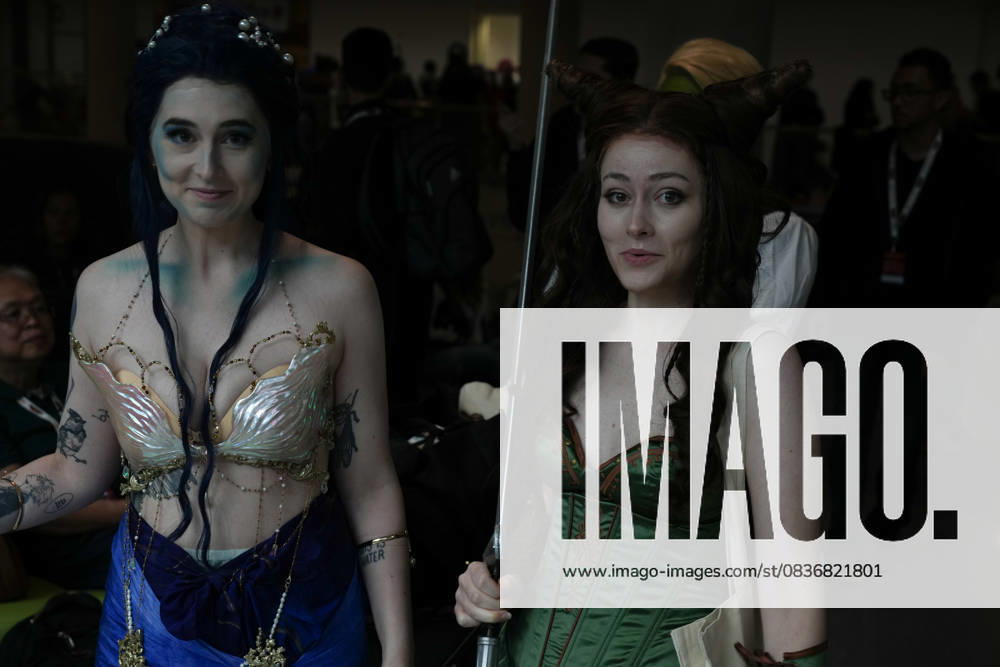 Women in cosplay at the New York Comic Con at the Jacob K. Javits Convention Center on October 10, 2025 in New York. New York USA - ZUMAb148 20251010_zap_b148_017