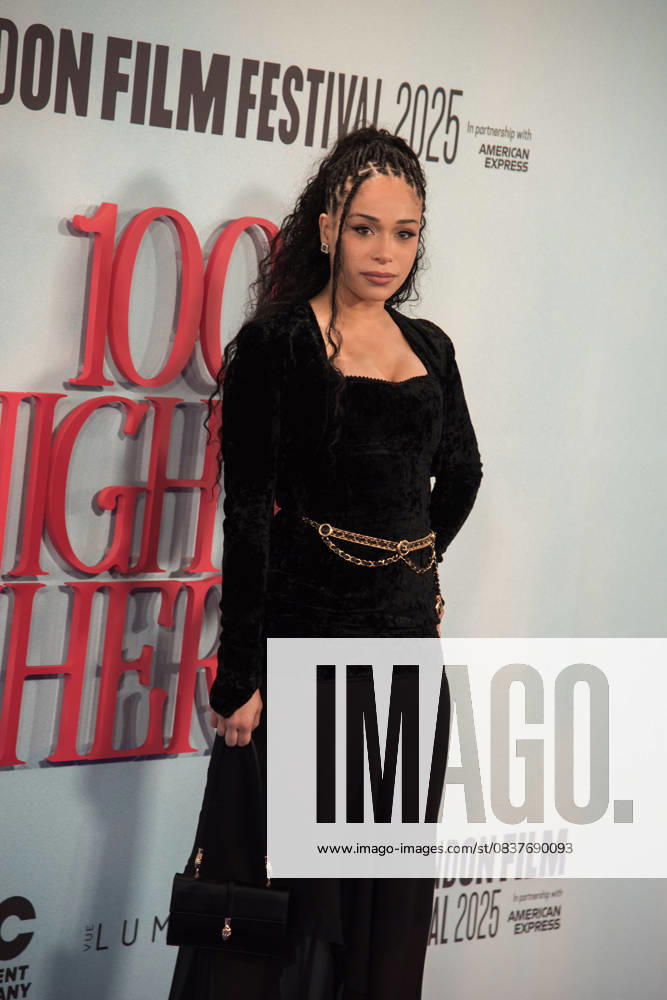 Jasmin Nunes attends the Closing Night Gala Screening of 100 Nights of Hero during The 69th BFI London Film Festival at The Royal Festival Hall. London United Kingdom - ZUMAs197 20251019_aaa_s197_635
