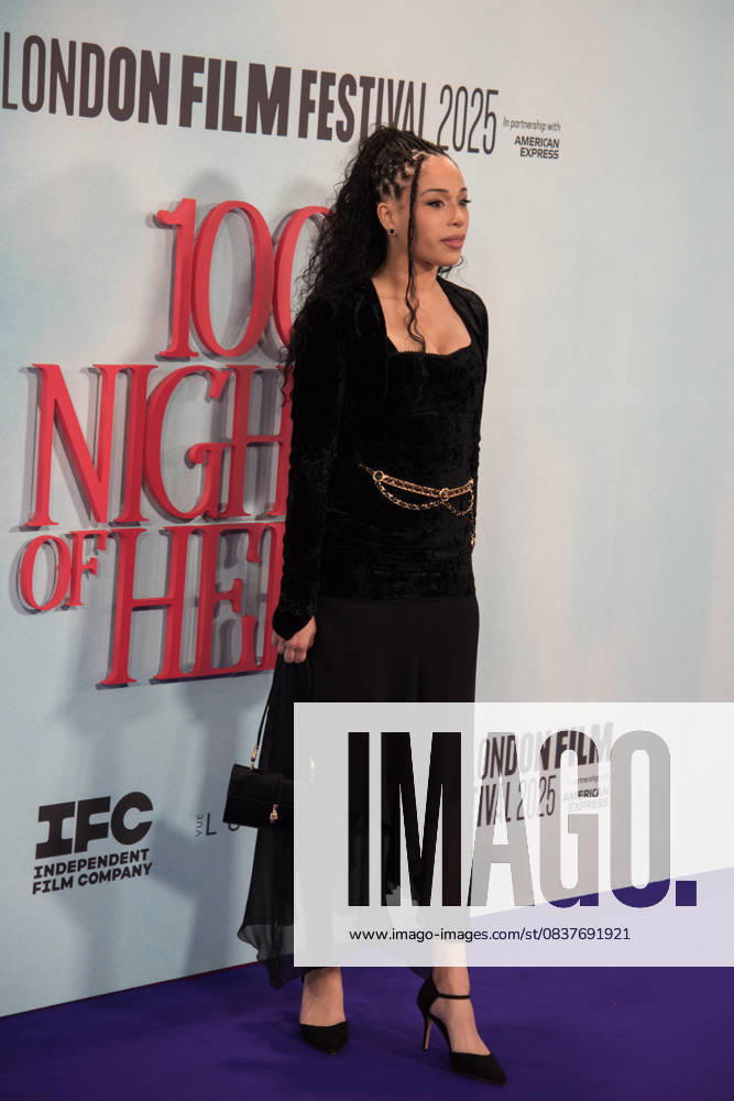 Jasmin Nunes attends the Closing Night Gala Screening of 100 Nights of Hero during The 69th BFI London Film Festival at The Royal Festival Hall. London United Kingdom - ZUMAs197 20251019_aaa_s197_680