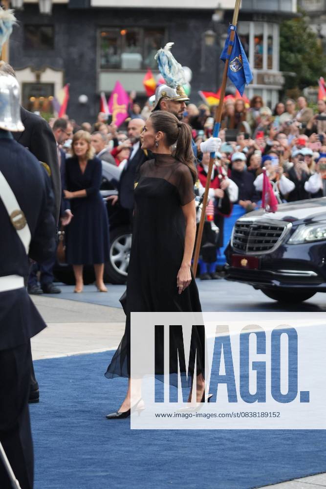 Spanish King Felipe VI and Queen Letizia with Princess Leonor de Borbon and Infant Sofia de Borbon during the Princess of Asturias Awards 2025 in Oviedo, on Friday 24 October 2025. Cordon Press
