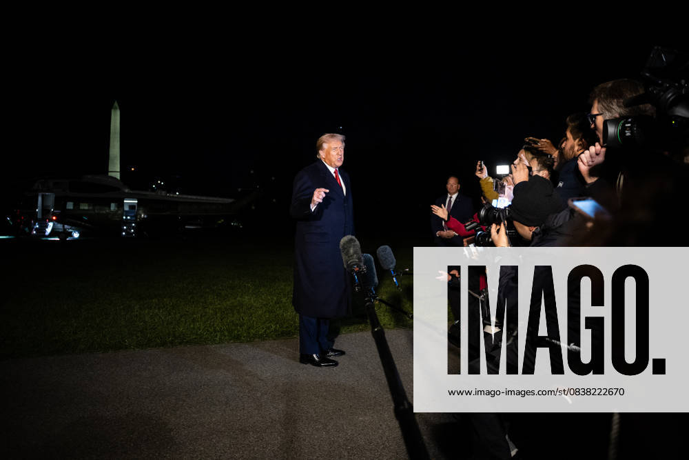 President Donald Trump speaks with reporters as he departs for a trip to Asia on the South Lawn of the White House in Washington, DC on Friday, October 24, 2025. Trump is expected to meet with Chinese President Xi Jinping to discuss a trade deal, Prime Minister of Malaysia Anwar bin Ibrahim, Japan s new prime minister Sanae Takaichi and several other Asian leaders at the Association of Southeast Asian Nations (ASEAN). WASP20251024107 FrancisxChung