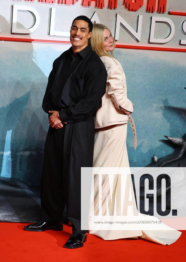 Dimitrius Schuster-Koloamatangi and Elle Fanning attend the UK Special Screening of Predator: Badlands at BFI IMAX. London United Kingdom - ZUMAs197 20251027_aaa_s197_087