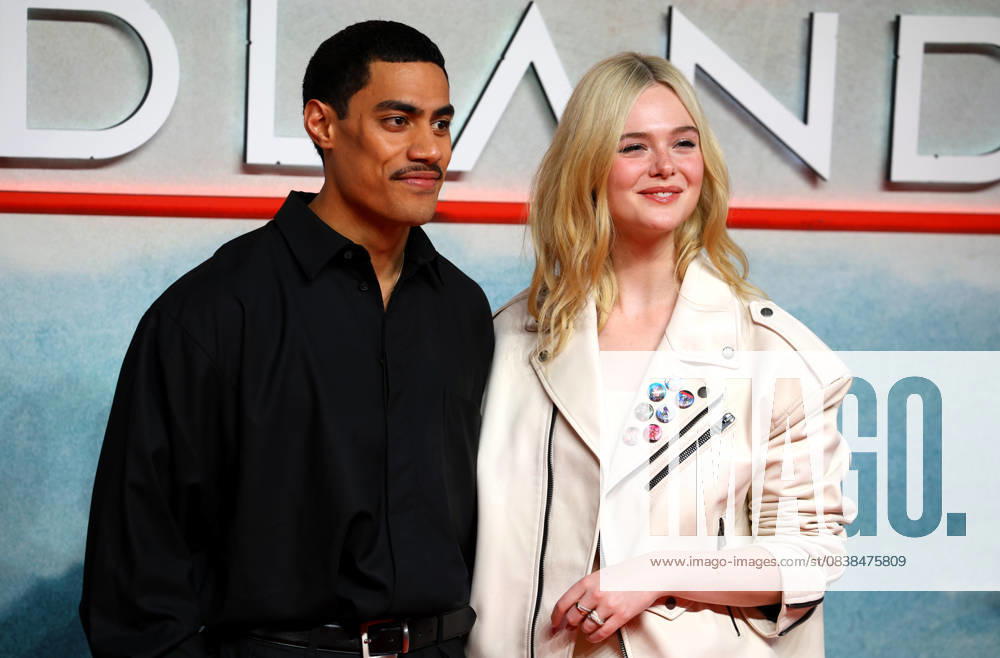 Dimitrius Schuster-Koloamatangi and Elle Fanning attend the UK Special Screening of Predator: Badlands at BFI IMAX. London United Kingdom - ZUMAs197 20251027_aaa_s197_101