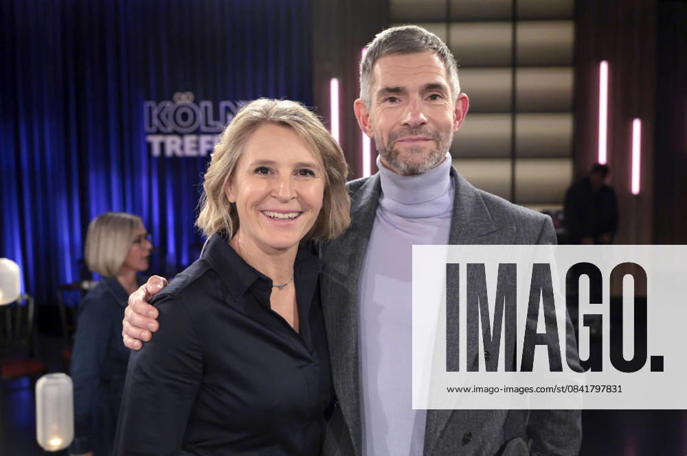 Susan Link und Micky Beisenherz bei der Aufzeichnung der WDR-Talkshow Kölner Treff im WDR Studio BS 3. Köln