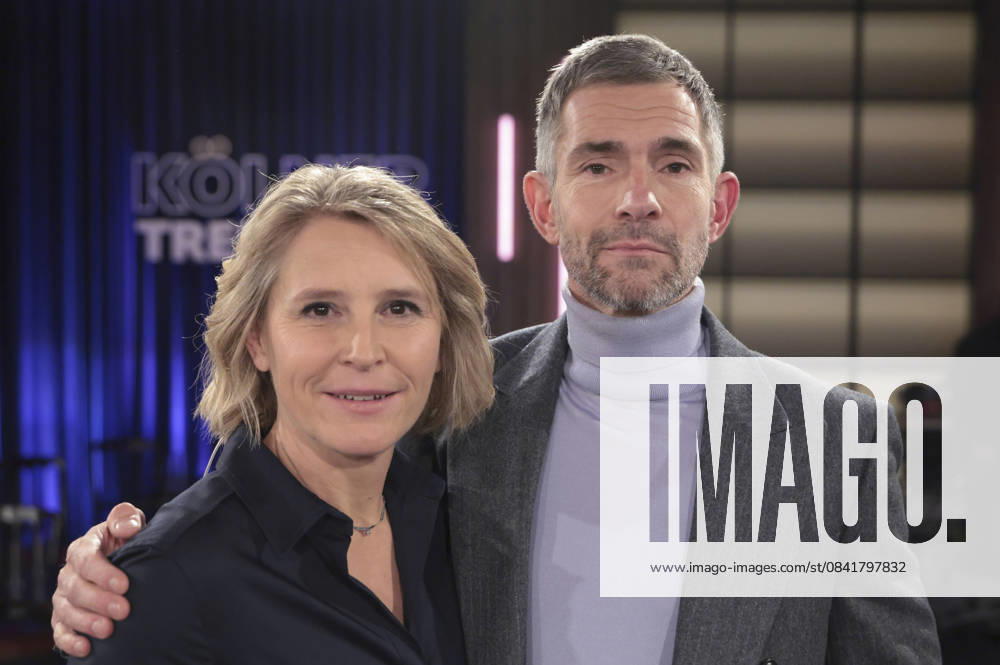Susan Link und Micky Beisenherz bei der Aufzeichnung der WDR-Talkshow Kölner Treff im WDR Studio BS 3. Köln