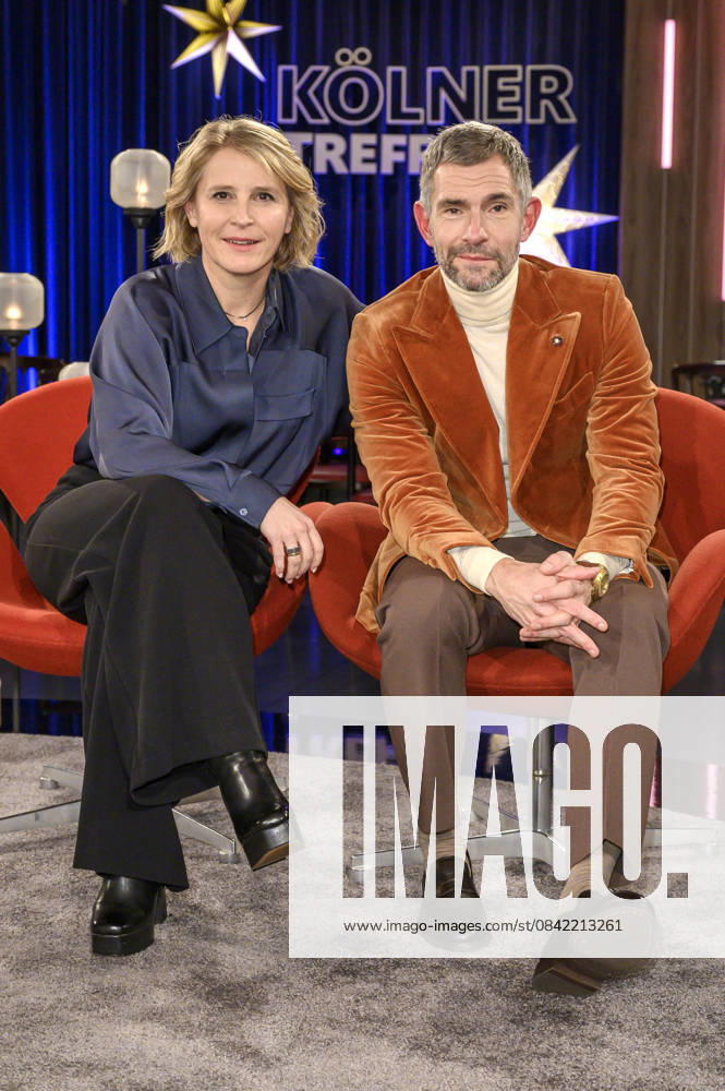 Susan Link und Micky Beisenherz bei der Aufzeichnung der WDR-Talkshow Kölner Treff im WDR Studio BS 3. Köln