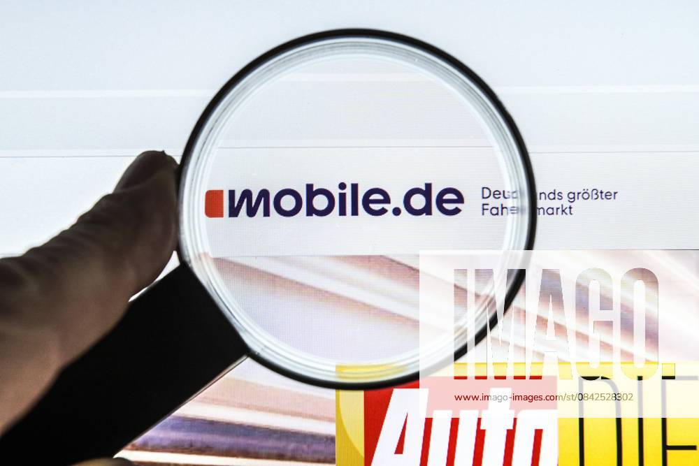 Mobile.de, website, Internet, Lupe, Monitor