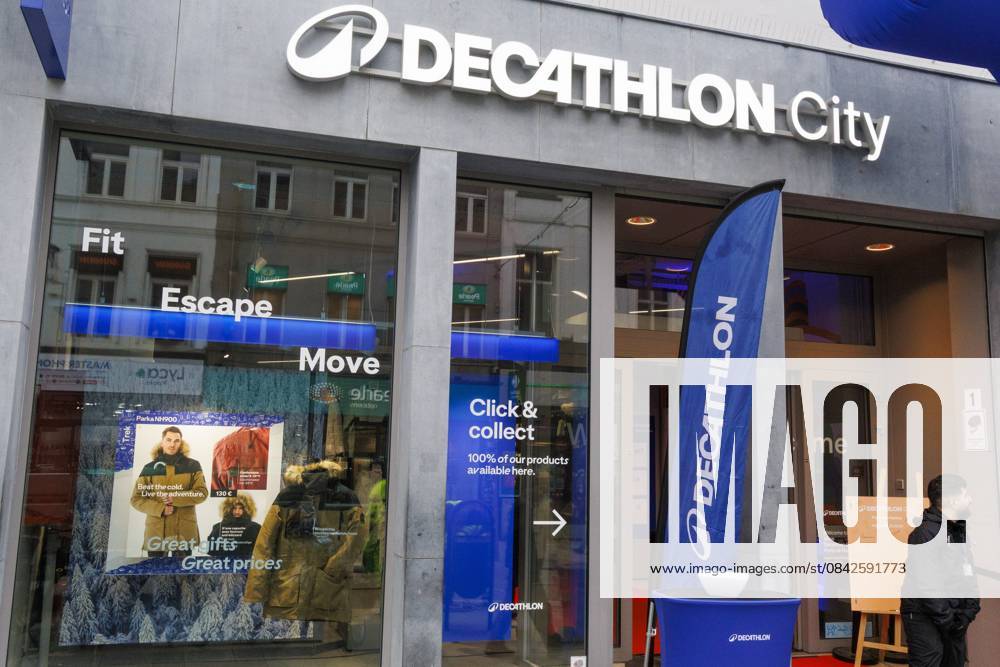 Illustration picture taken during the opening of the Decathlon City sports goods store in Brussels on Thursday 11 December 2025. NICOLASxMAETERLINCK 148140416
