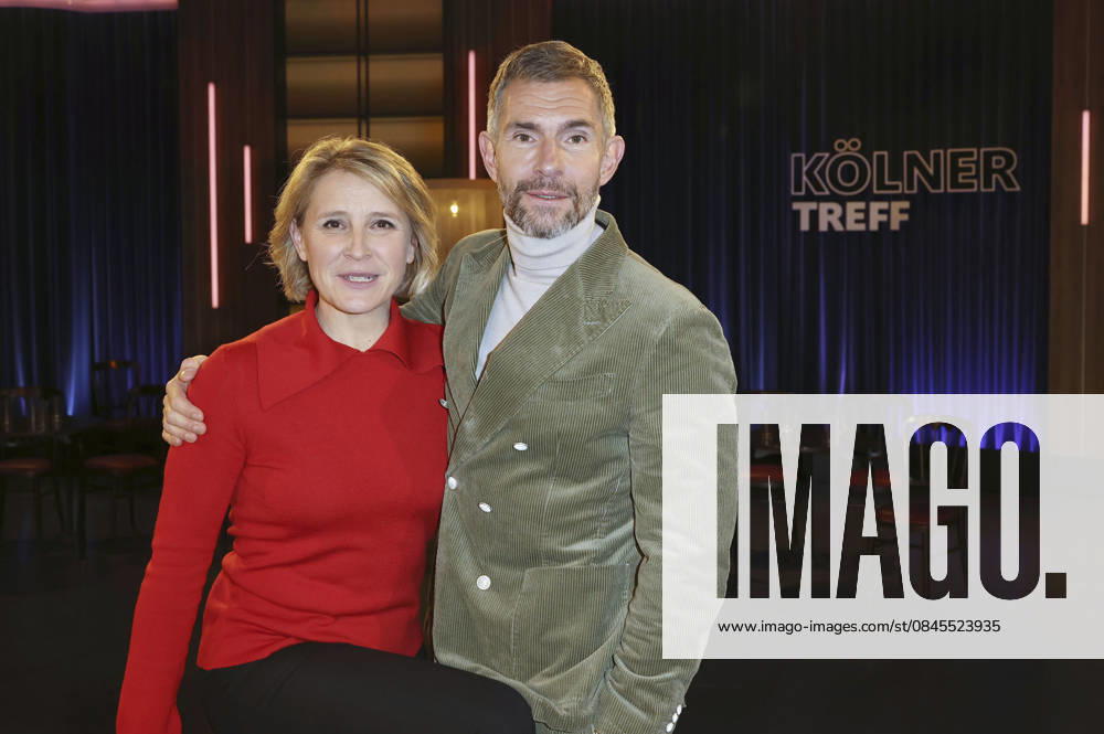 Susan Link und Micky Beisenherz bei der Aufzeichnung der WDR-Talkshow Kölner Treff im WDR Studio BS 3. Köln