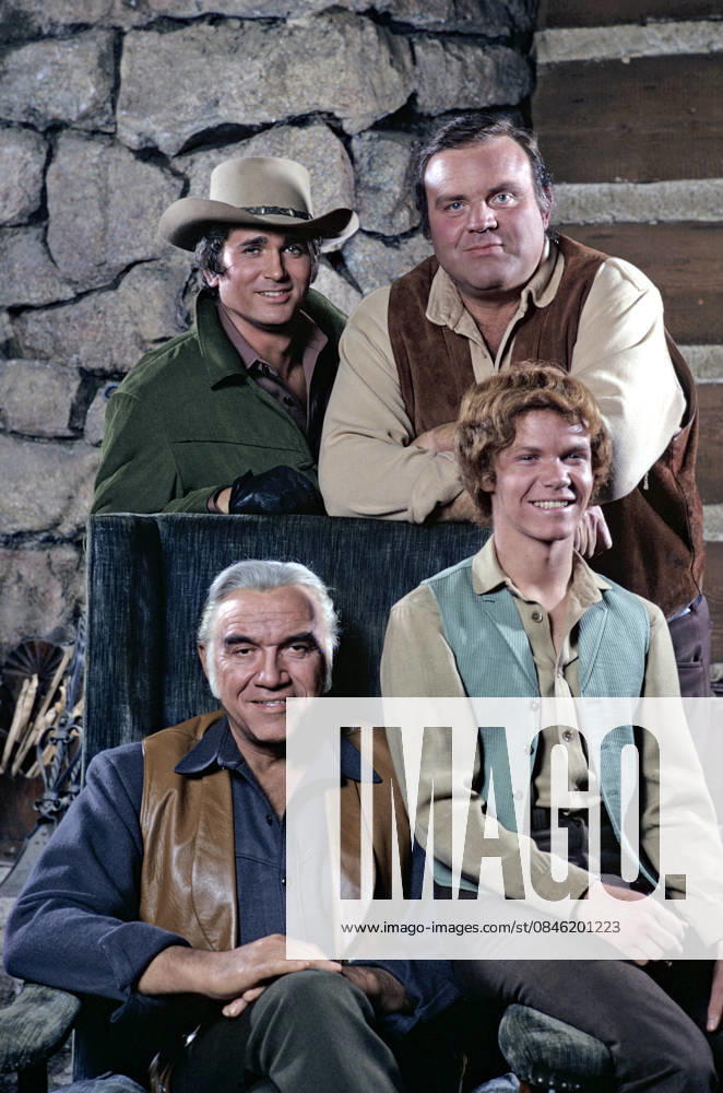 Bonanza Michael Landon, Dan Blocker, Lorne Greene, Mitch Vogel 1971 ** H.L.
