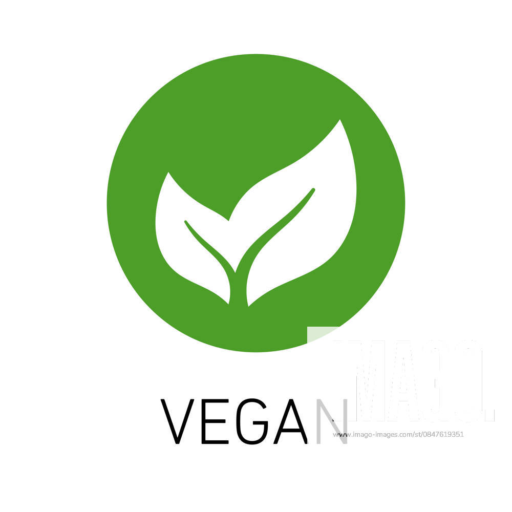 Vegan Leaf Emblem A vibrant green leaf symbol representing veganism and healthy living. Perfect for branding, food labels, and wellness products.