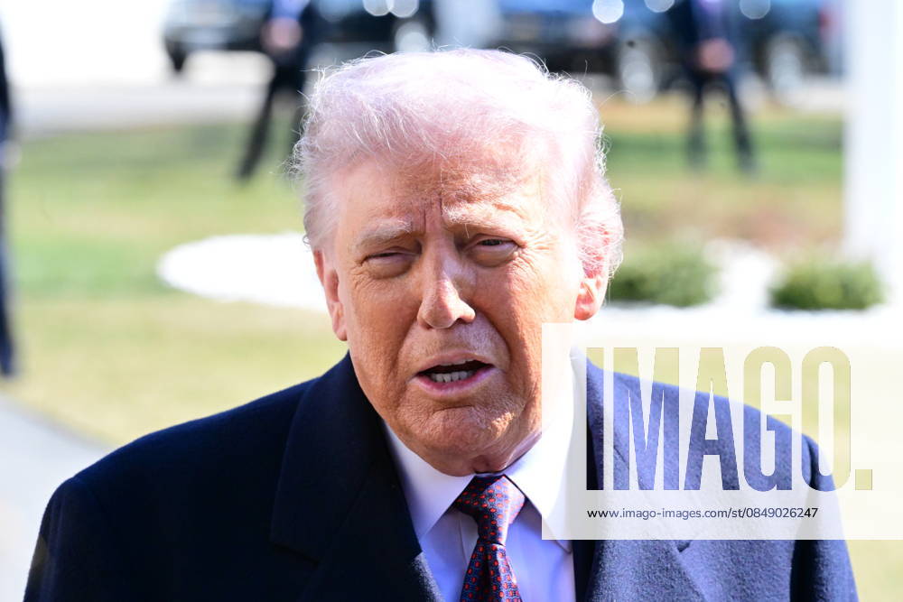 President Donald Trump Speaks To Reporters At The White House (NEW) President Donald Trump speaks to reporters prior to departing the White House. February 27, 2026, Washington, D.C., USA: Trump admits he is not fully satisfied with Iran and believes it would be ideal for them to negotiate in good faith. Trump expresses his displeasure with Iran s stance in the nuclear negotiations and warns that there is still no decision on a possible attack. Mandatory Credit: Kyle Mazza TheNews2 (Foto: Kyle Mazza Thenews2 imago images) President Donald Trump Speaks To Reporters At The White House
