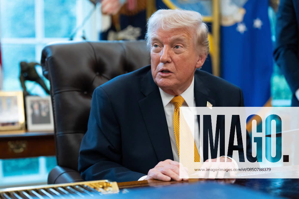 President Donald Trump gives remarks to the media as he signs an executive order in the Oval Office of the White House in Washington, DC on Monday, March 16, 2026. The order will formally launch a task force, led by Vice President JD Vance, to investigate fraud nationwide. WAP20260316017 AARONxSCHWARTZ