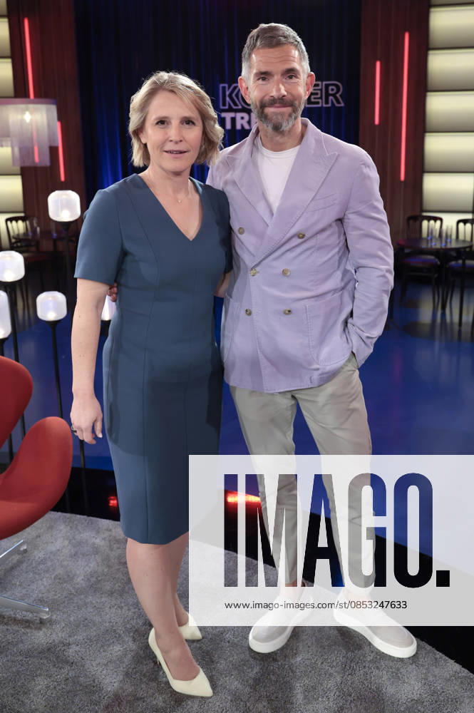 Susan Link und Micky Beisenherz bei der Aufzeichnung der WDR-Talkshow Kölner Treff im WDR Studio BS 3. Köln