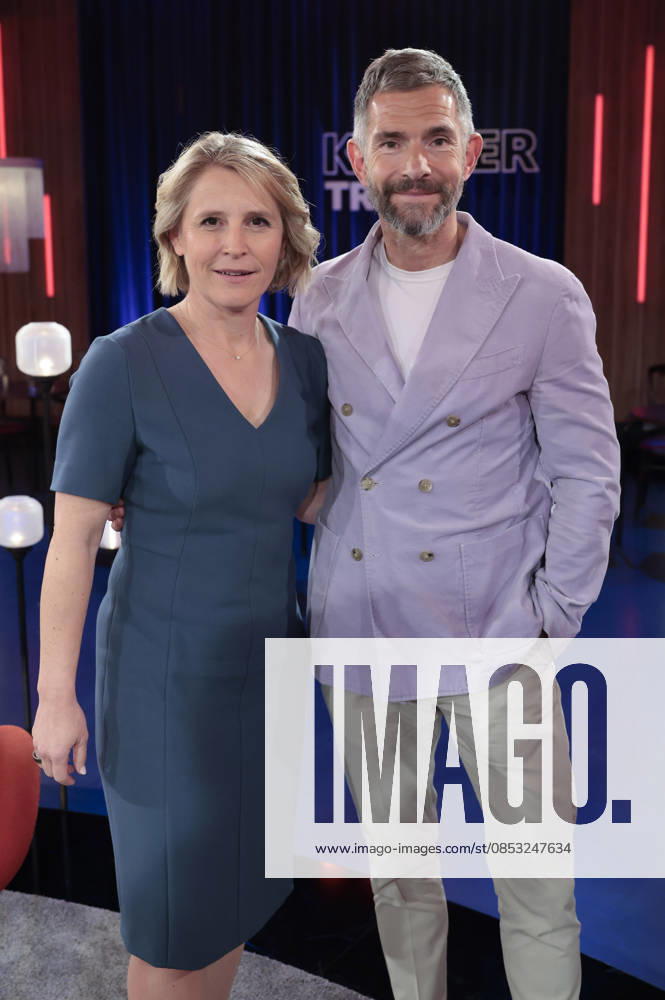 Susan Link und Micky Beisenherz bei der Aufzeichnung der WDR-Talkshow Kölner Treff im WDR Studio BS 3. Köln