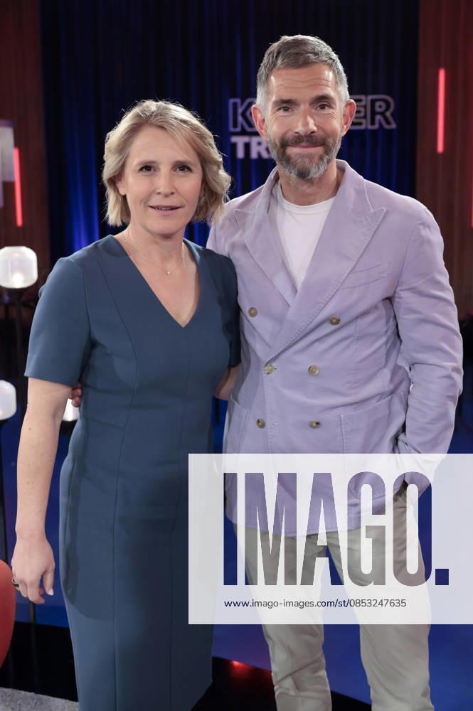 Susan Link und Micky Beisenherz bei der Aufzeichnung der WDR-Talkshow Kölner Treff im WDR Studio BS 3. Köln