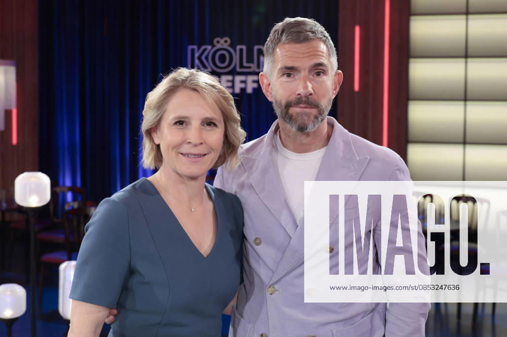 Susan Link und Micky Beisenherz bei der Aufzeichnung der WDR-Talkshow Kölner Treff im WDR Studio BS 3. Köln