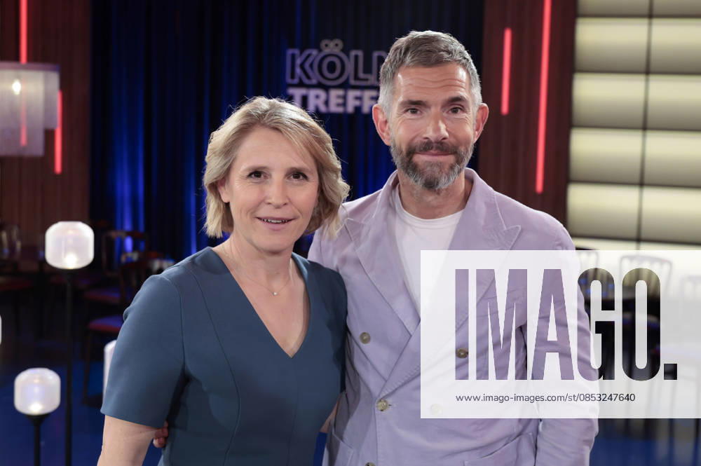 Susan Link und Micky Beisenherz bei der Aufzeichnung der WDR-Talkshow Kölner Treff im WDR Studio BS 3. Köln